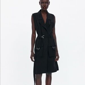 Black Dress With Buckle Details